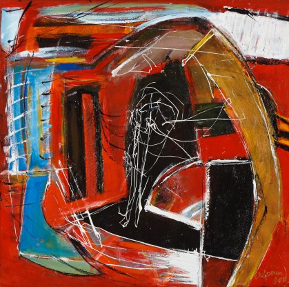Take Five, Miles (2011) 60cm x 60cm Mixed Media on Canvas
